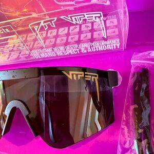 Pit Viper Black and Gold VR Glasses